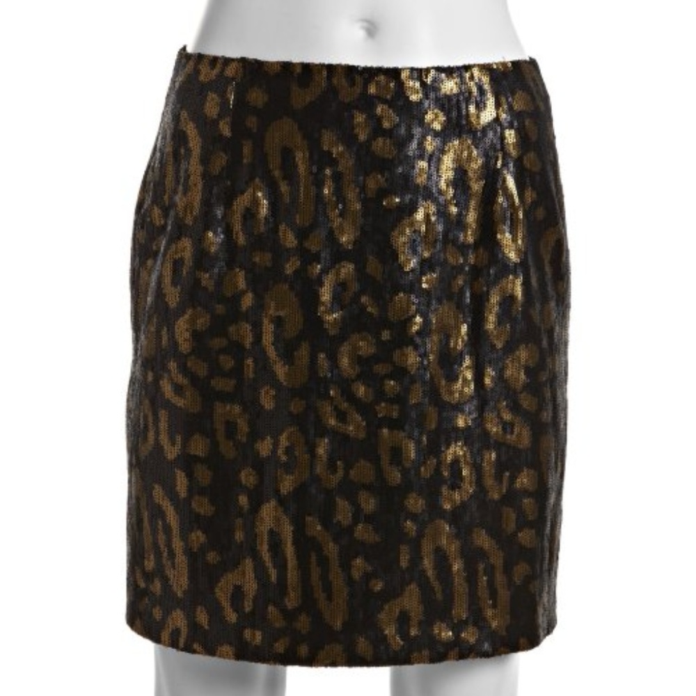 NEW STRETCH WOVEN SEQUINED 'CINDY' SKIRT BY TAHARI